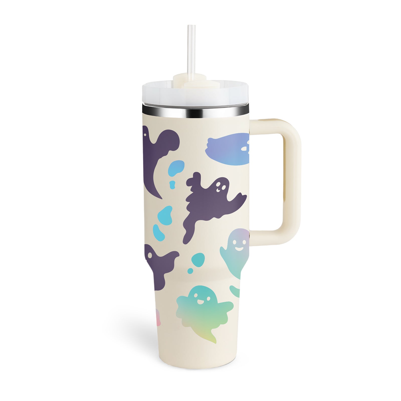 40 oz Insulated Travel Tumbler with Handle - Keep Drinks Cold