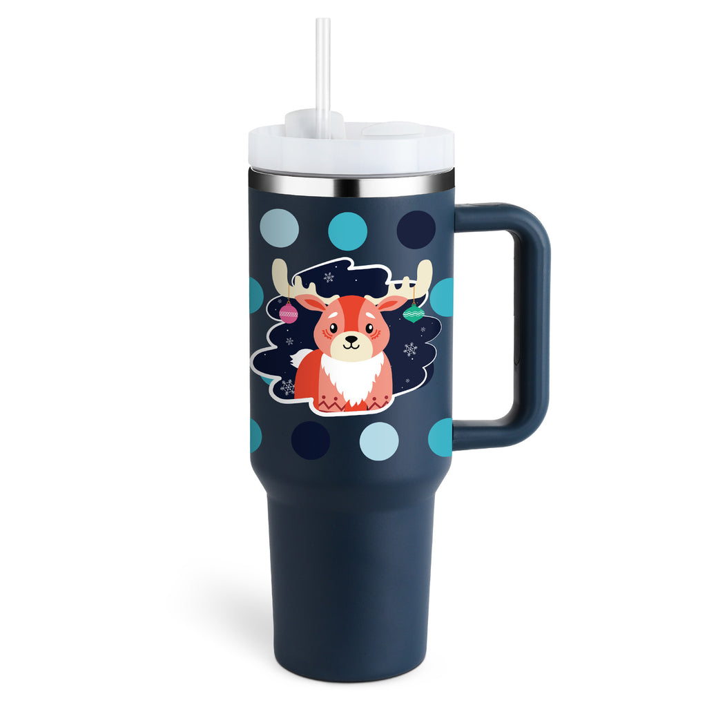 40 oz Insulated Travel Tumbler with Handle - Keep Drinks Cold