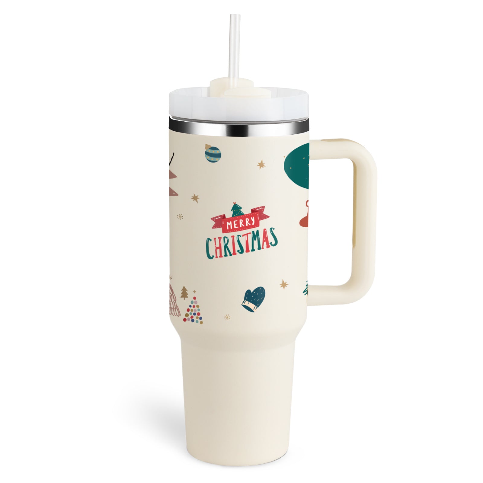 40 oz Insulated Travel Tumbler with Handle - Keep Drinks Cold