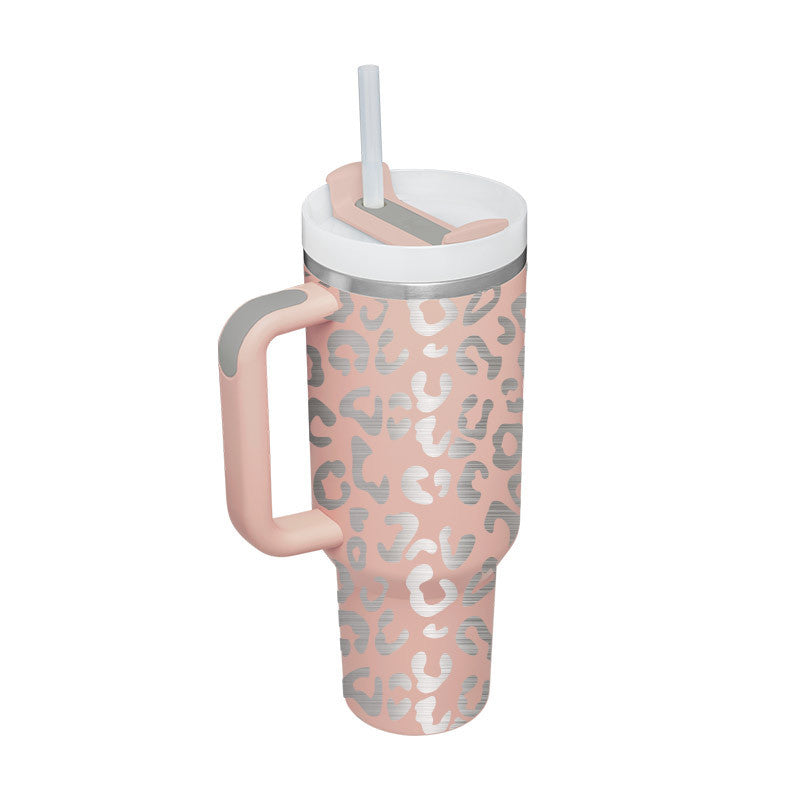 40 oz Insulated Travel Tumbler with Handle - Keep Drinks Cold