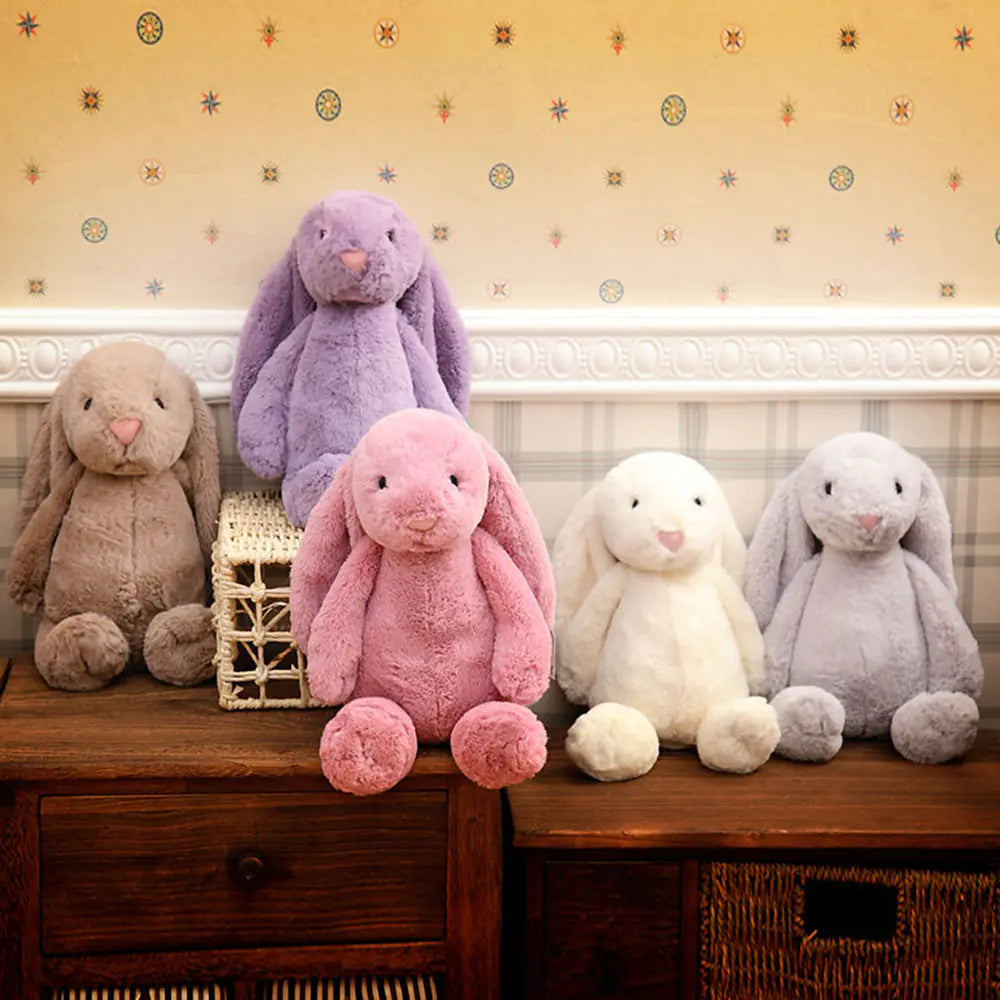Snuggly Bunny Plush - Soft Long-Eared Rabbit for Kids & Nursery Decor