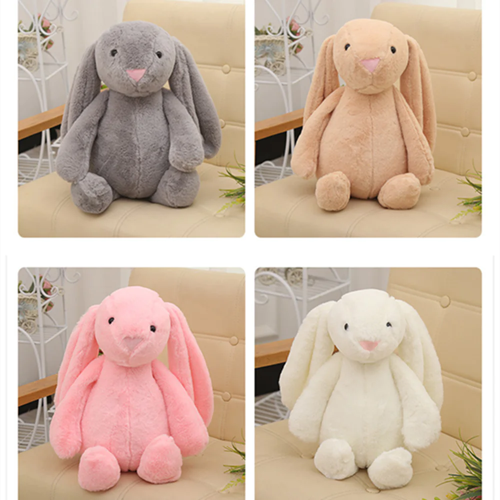 Snuggly Bunny Plush - Soft Long-Eared Rabbit for Kids & Nursery Decor