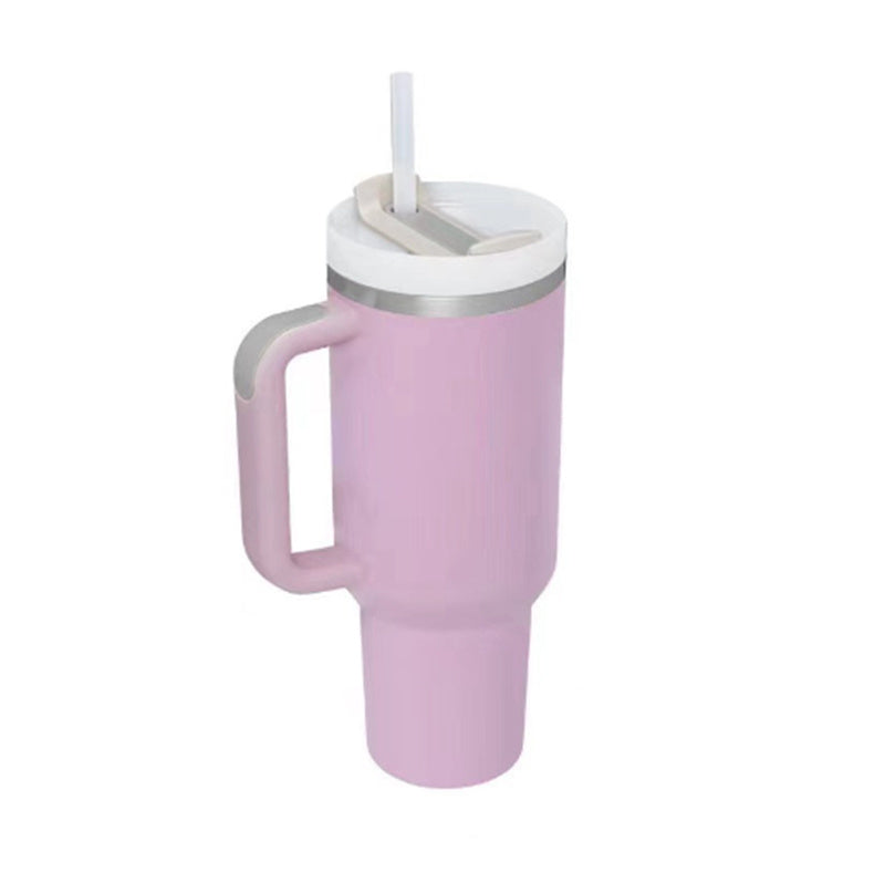 40 oz Insulated Travel Tumbler with Handle - Keep Drinks Cold
