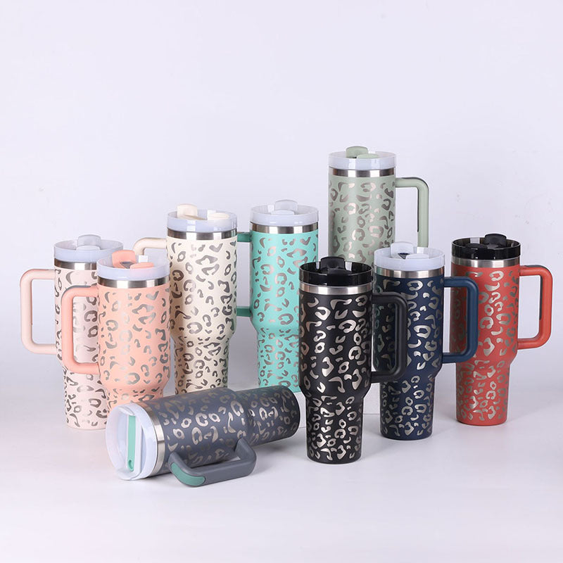 40 oz Insulated Travel Tumbler with Handle - Keep Drinks Cold