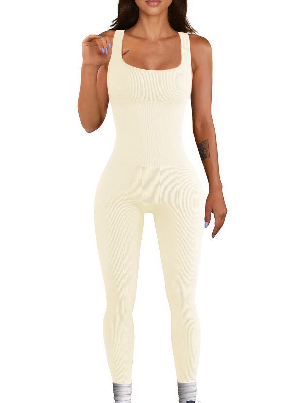 Women’s High‑Waist Suspender Tank and Leggings Set