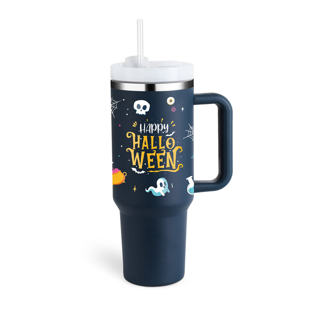 40 oz Insulated Travel Tumbler with Handle - Keep Drinks Cold