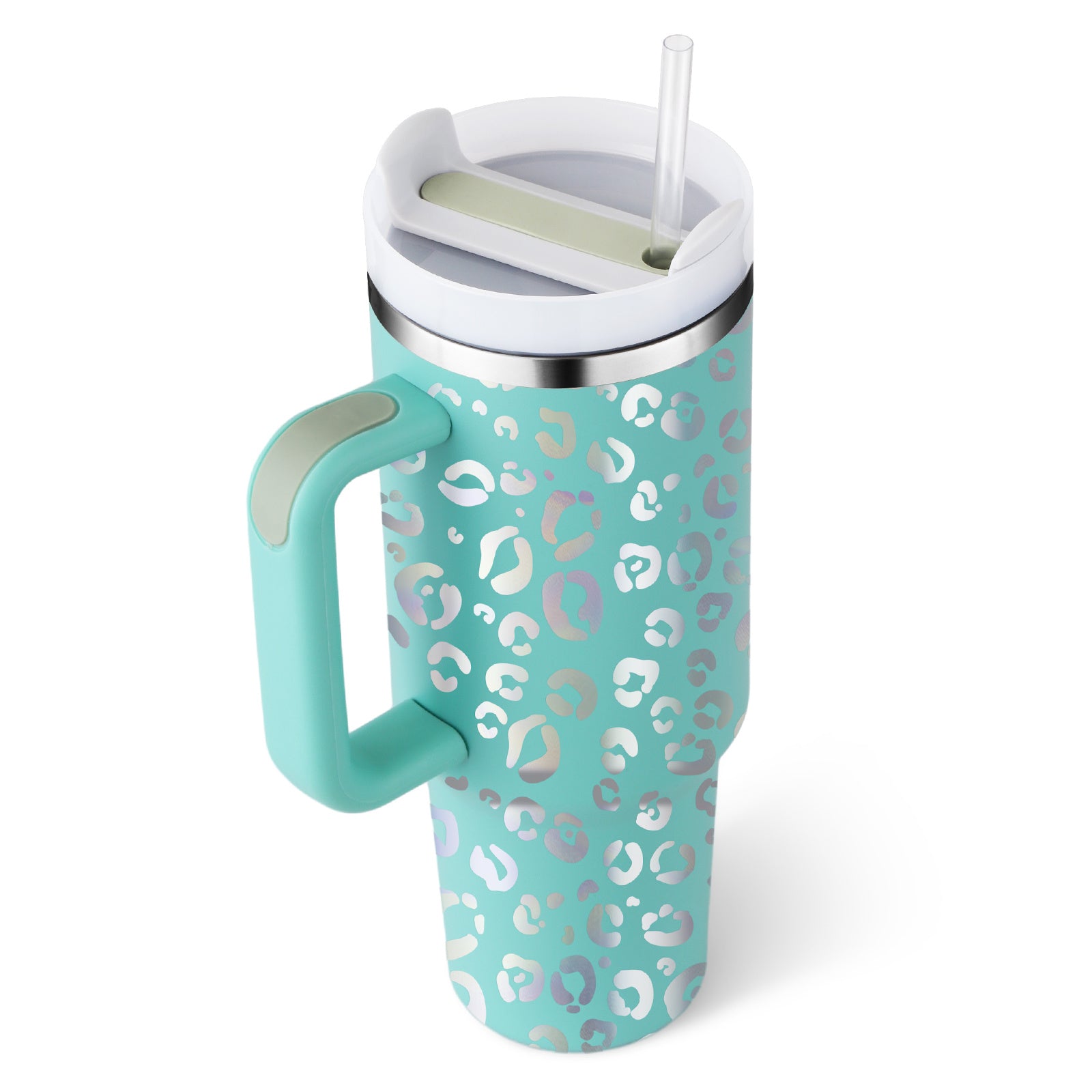 40 oz Insulated Travel Tumbler with Handle - Keep Drinks Cold