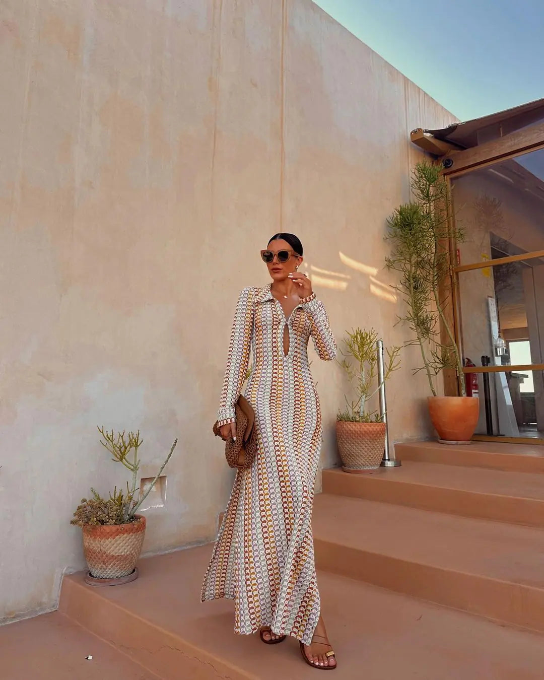 Handmade Crochet Hollow Beach Dress